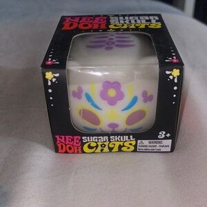 Nee Doh Sugar Skull Cats Toy-Purple New